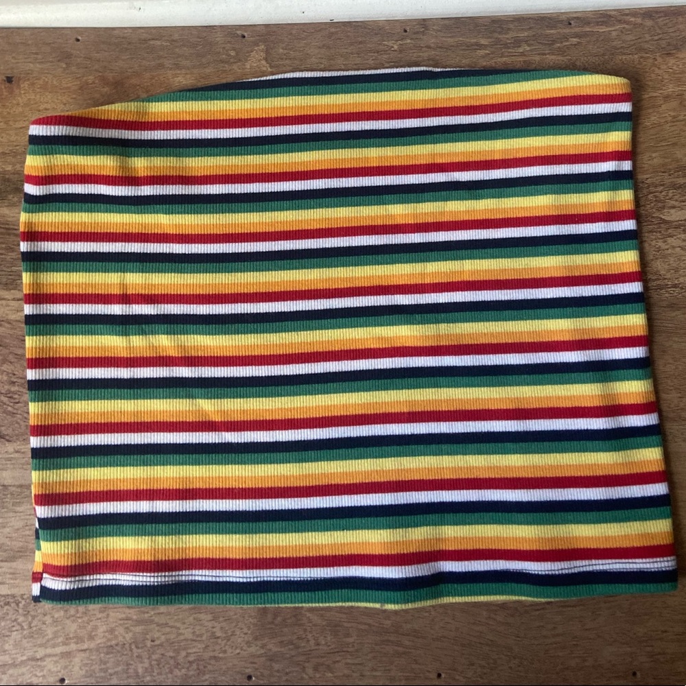 Striped tube top